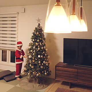 リビング/クリスマス/クリスマスツリー/クリスマスツリー180cm/夜を楽しむインテリア...などのインテリア実例 - 2021-12-11 23:47:33