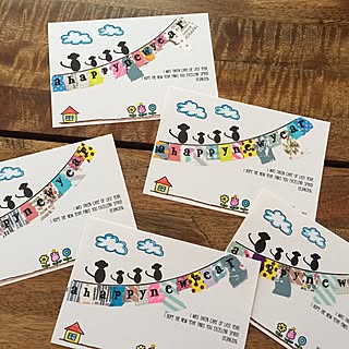 手作り 年賀状のおしゃれなアレンジ 飾り方のインテリア実例 Roomclip ルームクリップ