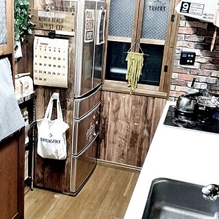 キッチン/DIY/カフェ風/ステンシル/見せるパントリー...などのインテリア実例 - 2017-01-04 06:36:44