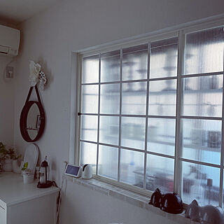 窓辺のインテリア/Instagram→mya___k/DIY/ホワイトインテリア/壁/天井のインテリア実例 - 2023-06-20 07:37:39