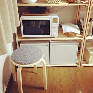 キッチン/電子レンジ/スツール/IKEA/無印良品...などのインテリア実例 - 2013-10-31 22:39:21