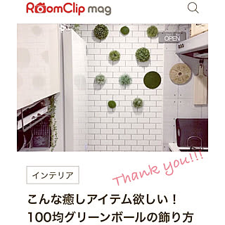 キッチン/サブウェイタイル風壁紙/記録用/ウォールデコ/RoomClip mag...などのインテリア実例 - 2018-10-09 21:12:49