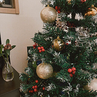 クリスマス/花/リビング/オーナメント/クリスマスツリー...などのインテリア実例 - 2020-12-20 00:01:37