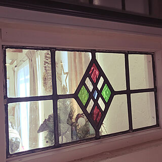 室内窓/ステンドグラス/フレンチシック/無垢材の床/漆喰の家...などのインテリア実例 - 2021-12-18 09:58:31