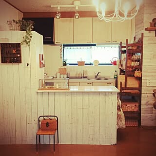 キッチン/カフェ風/ナチュラルインテリア/ナチュラル/DIY...などのインテリア実例 - 2015-12-30 15:46:18