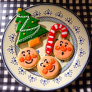 リビング/クリスマスイブ/3COINS/アイシングクッキーのインテリア実例 - 2014-12-25 00:58:59
