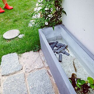 玄関/入り口/ペット/植物/DIY/石畳...などのインテリア実例 - 2014-07-18 23:31:24