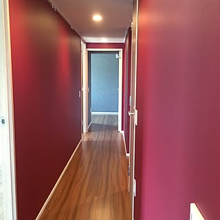 赤い壁紙のインテリア実例 Roomclip ルームクリップ