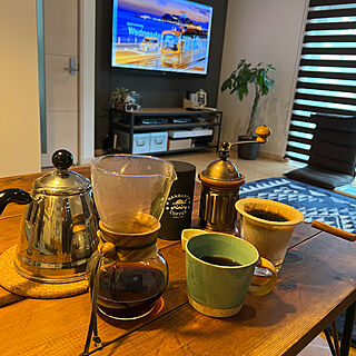 coffee time♬/ネルドリップ/カフェ風インテリア/ダイニングローテーブルセットDIY/リビングのインテリア実例 - 2022-12-22 12:14:57