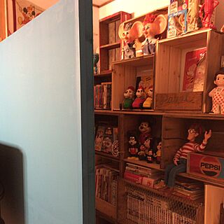 本棚DIY/おもちゃ部屋/雑貨/DIY/北欧...などのインテリア実例 - 2016-06-18 20:33:42