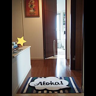 玄関/入り口/ｆｒａｎｃｆｒａｎｃ/ハワイ大好き/アロハ部のインテリア実例 - 2016-06-04 20:37:55