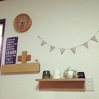 プラストリベット/壁に付けられる家具/無印良品/salut!/観葉植物...などのインテリア実例 - 2017-02-22 19:09:22