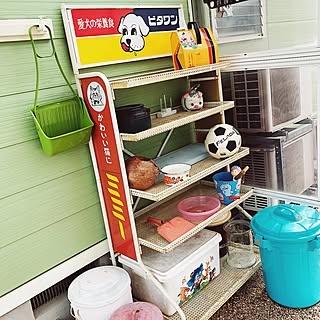 棚/灯油缶/勝手口/ビタワン/昭和レトロ...などのインテリア実例 - 2017-02-10 11:38:33