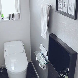 カワジュン/トイレットペーパーカバー/トイレ/リクシル/モノトーン...などのインテリア実例 - 2019-06-16 12:56:18