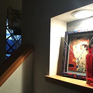 棚/小窓/ニッチにある雑貨/リビング階段のインテリア実例 - 2013-11-14 17:14:20