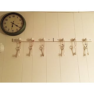 壁/天井/クリスマスチャーム/IKEA/電子時計/鍵のインテリア実例 - 2016-01-18 18:51:58