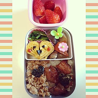 キッチン/お弁当完成♥︎/弁当/娘のお弁当♡/お弁当...などのインテリア実例 - 2015-05-14 09:45:10