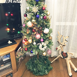 ピンクはニトリ/クリスマス/猫大好き❤️/インテリアアートのツリー/RCの出会いに感謝♥︎...などのインテリア実例 - 2019-11-27 12:47:33