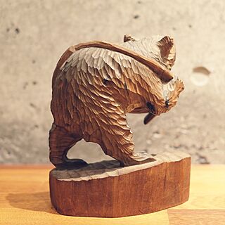 棚/逆からの一枚/木彫りの熊のインテリア実例 - 2015-03-14 23:34:35