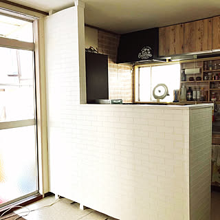 白レンガ風クロスのインテリア実例 Roomclip ルームクリップ