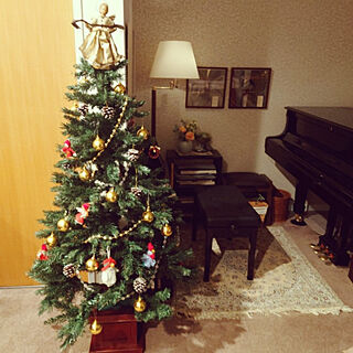 リビング/クリスマス/グランドピアノ/ピアノがある部屋/クリスマスツリーのインテリア実例 - 2021-12-20 07:55:18