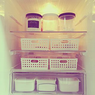キッチン/冷蔵庫収納/詰め替え/セリアのインテリア実例 - 2017-03-29 16:24:09