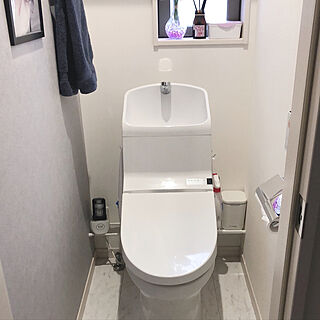 トイレ/浮かせる収納/突っ張り棒/ダイソー/バス/トイレのインテリア実例 - 2021-03-12 20:21:25
