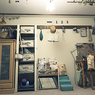 部屋全体/元和室/目指すは 可愛い屋根裏部屋風/100均DIY/フェイクグリーンのインテリア実例 - 2018-08-01 22:18:46