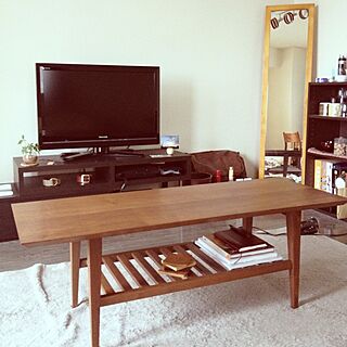 部屋全体/手作り/ウォールナット/Living Table/DIY...などのインテリア実例 - 2013-04-30 09:57:57