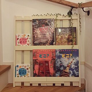 棚/スノコDIY/本棚DIY/old village/壁紙屋本舗のインテリア実例 - 2017-02-13 21:21:04