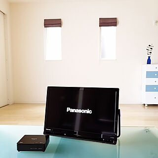 ポータブルテレビ/テレビ壁掛けにしたい/なんちゃってチェスト/カラーボックスリメイク/Panasonicのテレビ...などのインテリア実例 - 2020-08-06 15:55:05