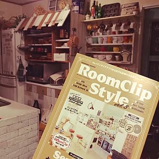 棚/見せる収納/掲載ありがとうございます！/RoomClipStyle vol.3/カフェ風...などのインテリア実例 - 2015-09-20 00:31:56