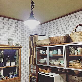 キッチン/カゴが好き♡/植物棚DIY/instagramと同じpic/Instagram→yu_ki3359...などのインテリア実例 - 2016-06-23 19:58:33