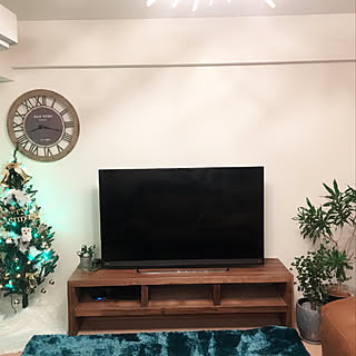 部屋全体/クリスマスツリー出しました/クリスマスツリー/クリスマスツリー150cm/観葉植物...などのインテリア実例 - 2017-11-15 07:03:58