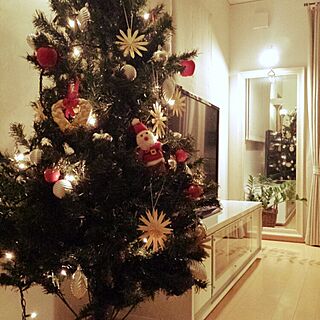 部屋全体/クリスマスツリー/10年ものツリー/鏡/植物...などのインテリア実例 - 2014-11-25 21:49:33
