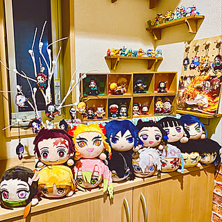 ぬいぐるみ フィギュアのおしゃれなアレンジ 飾り方のインテリア実例 Roomclip ルームクリップ