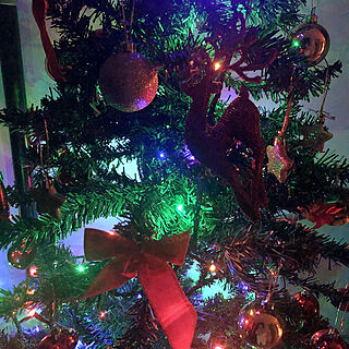クリスマスツリー180cm/夜を楽しむインテリア/簡単/初心者/フォロー大歓迎...などのインテリア実例 - 2021-12-09 22:25:33