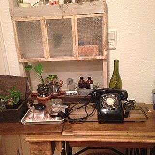 キッチン/古い物/古い家具/ミシン台/黒電話...などのインテリア実例 - 2014-02-09 19:59:10