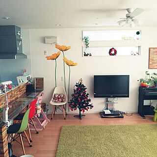 部屋全体/クリスマスツリー/X'mas/IKEA/飾るの好き、掃除はきらい。のインテリア実例 - 2014-11-13 14:26:31