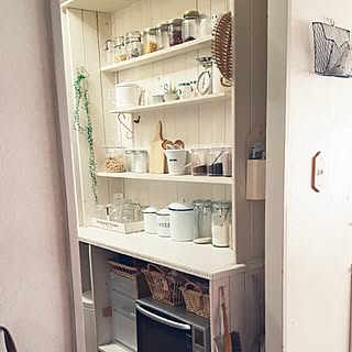 キッチン/DIY棚/みせる収納/調味料収納/セリア...などのインテリア実例 - 2016-04-21 11:59:24