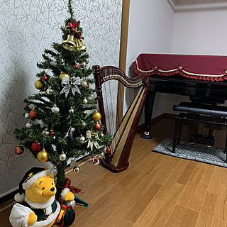 ハープ/楽器/クリスマス/クリスマス雑貨/クリスマスツリー...などのインテリア実例 - 2019-11-12 20:56:17