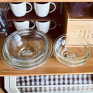 キッチン/ガラスボール/ガラス製/カフェ風/cafe...などのインテリア実例 - 2018-07-24 16:37:29