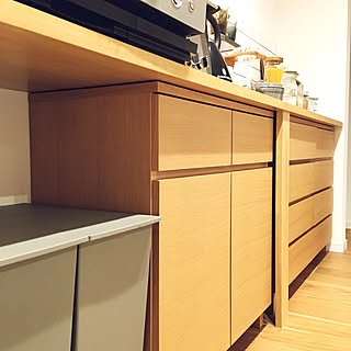 無印良品 木製カップボード オーク材 うれし 食器棚北欧風天然木 