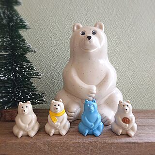 しろくま貯金箱/polar bear bank/ポーラーベアバンク/ならぶんです。/北欧...などのインテリア実例 - 2023-05-24 13:45:21