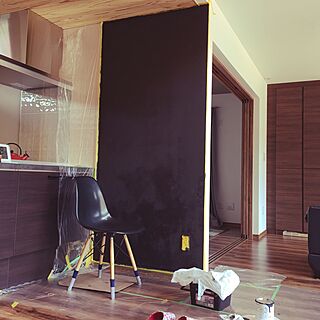キッチン/黒板DIY/マグネット黒板/マグネットペイント/黒板塗装...などのインテリア実例 - 2016-05-22 16:01:47