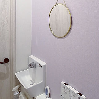 IKEA/紫の壁/セルフィー/ゴールド/バス/トイレのインテリア実例 - 2021-01-09 14:51:21