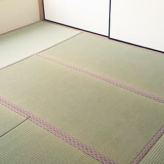 部屋全体/畳表替え/畳縁ピンク/ふすま　リフォームのインテリア実例 - 2015-08-24 19:56:41