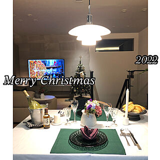 テーブルコーディネート/レストラン風/Dinner/クリスマス・イブ/２０２２...などのインテリア実例 - 2022-12-24 22:08:16