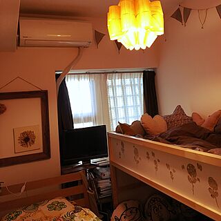 ベッド周り/寝室/寝室の照明/ヌメロ74/IKEA二段ベッドのインテリア実例 - 2015-12-08 10:51:26