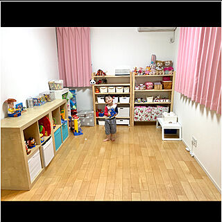 3人姉弟/棚/おもちゃ収納/おもちゃ部屋のインテリア実例 - 2021-10-16 21:00:35